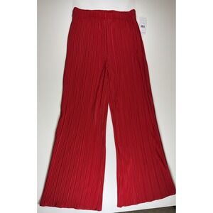 Rafaella Bold Red Pleated Pant Size M New with Tags Women's
